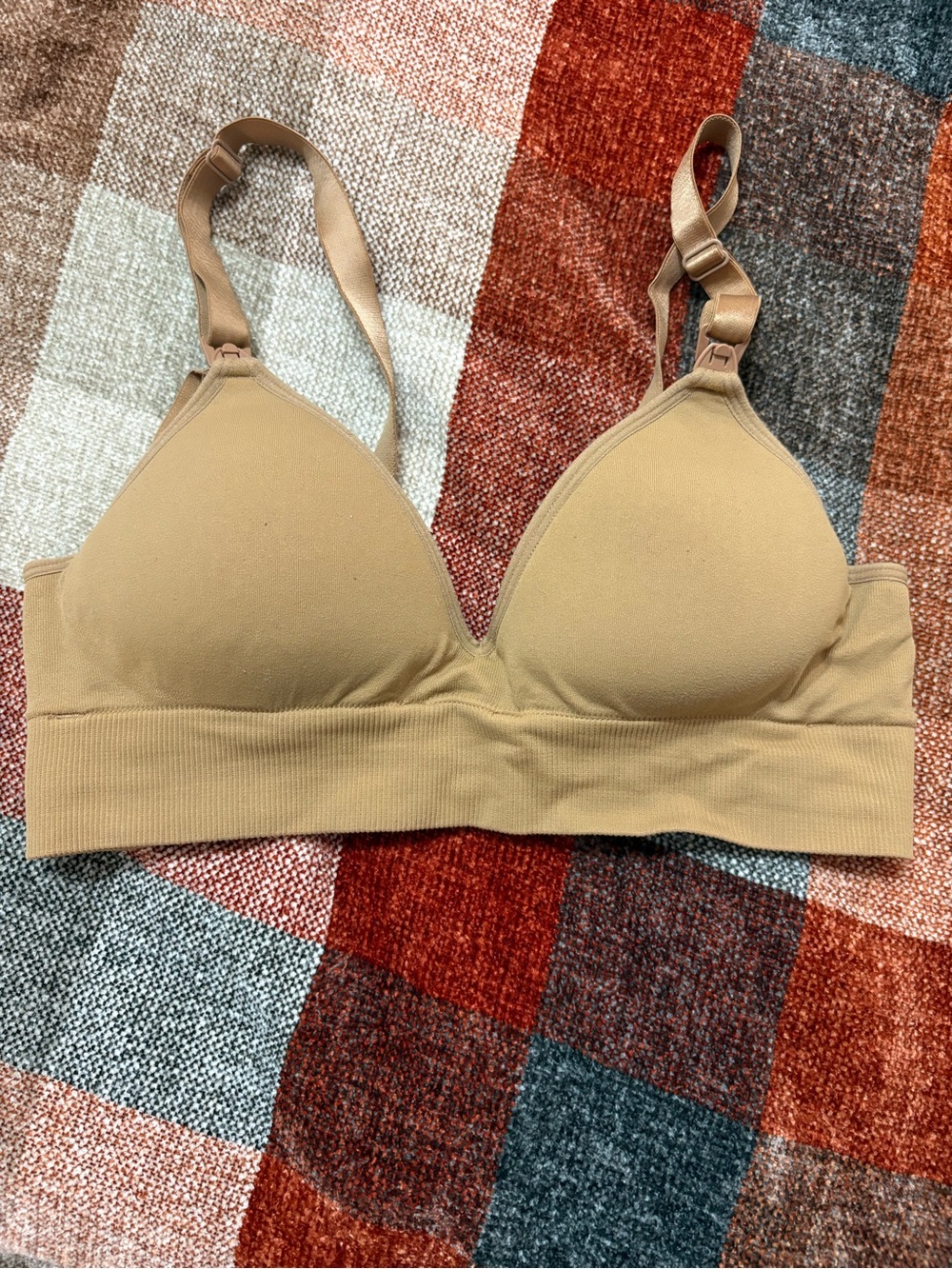 BLANQI Tan Wireless Maternity/Nursing Bralette